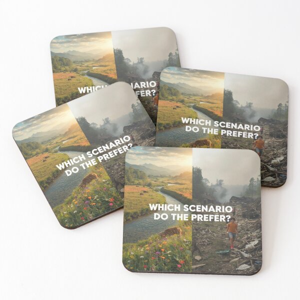 Item preview, Which Scenario Do You Prefer – Nature vs. Pollution designed and sold by smitke.