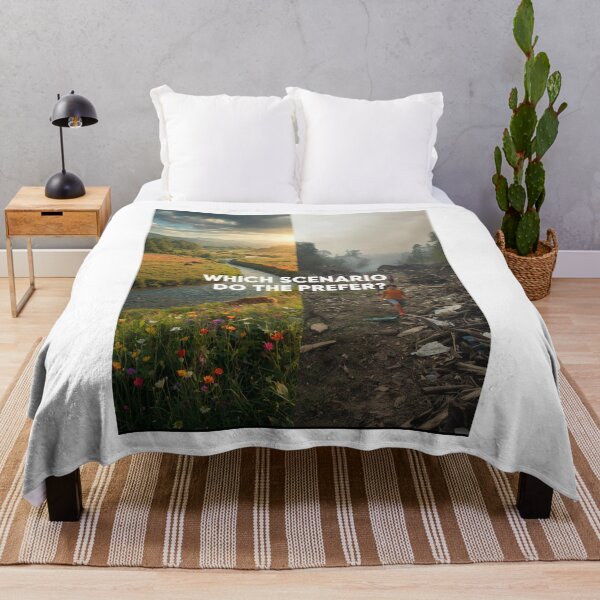 Item preview, Which Scenario Do You Prefer – Nature vs. Pollution designed and sold by smitke.
