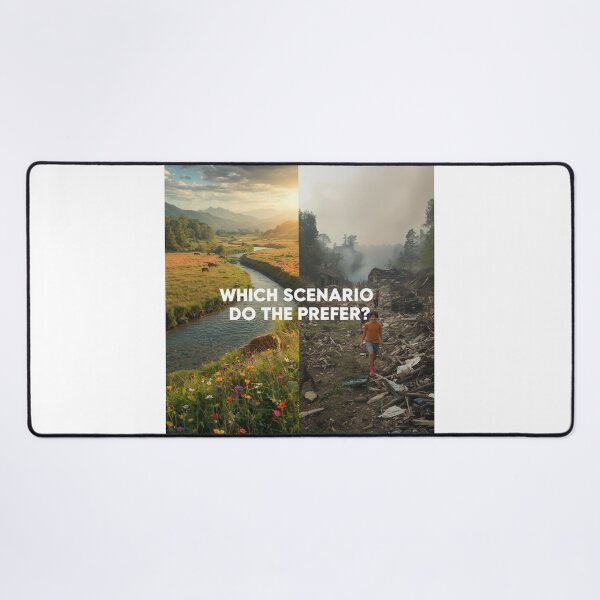 Item preview, Which Scenario Do You Prefer – Nature vs. Pollution designed and sold by smitke.