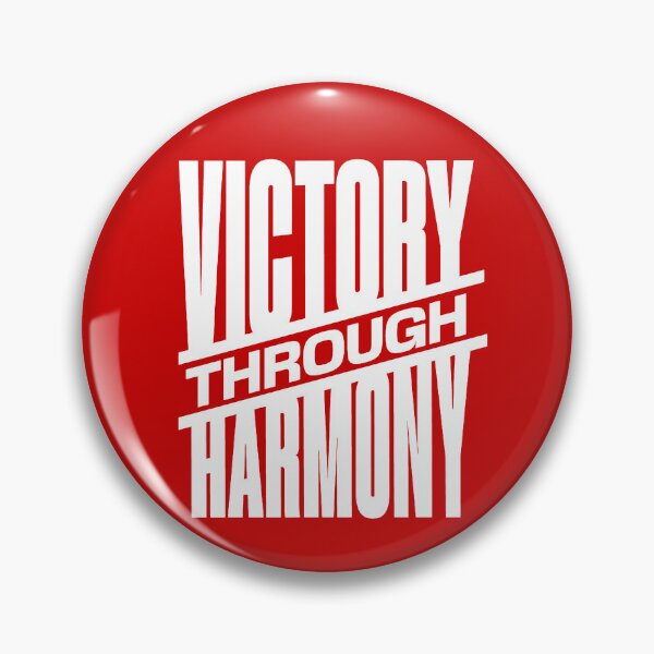 Item preview, Victory through Harmony white designed and sold by VRedBaller.