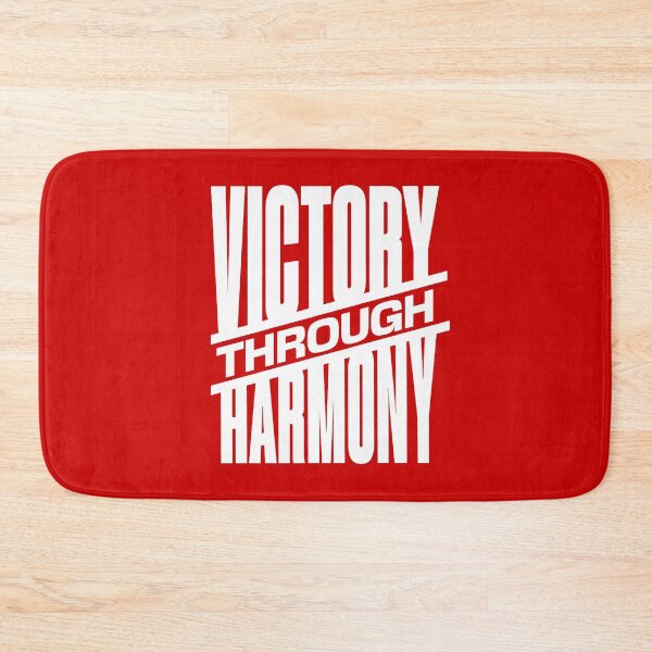 Item preview, Victory through Harmony white designed and sold by VRedBaller.