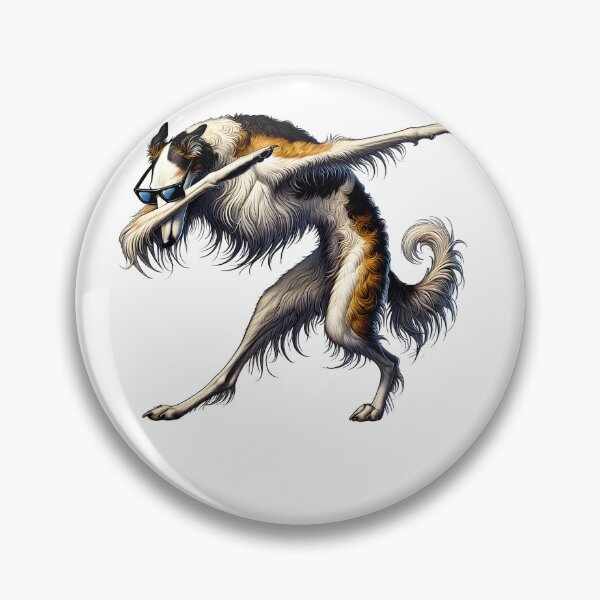 Item preview, Dabbing Borzoi Dog Lover designed and sold by Kimberley King Art  King Art.