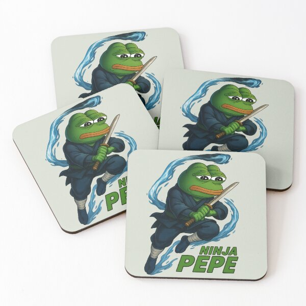 Item preview, Ninja Pepe – Samurai Frog Meme Digital Art designed and sold by Ar Limited Drops.
