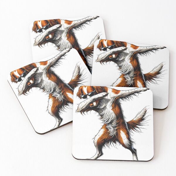 Item preview, Dabbing Brittany Dog Lover designed and sold by Kimberley King Art  King Art.