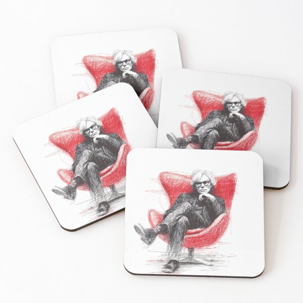 Item preview, Scribbly Andy Warhol in mid century chair designed and sold by Giantheed.