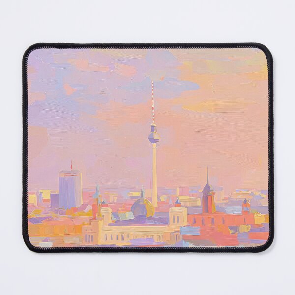 Item preview, Berlin Skyline – Minimalist Oil Painting designed and sold by ArtHouseNiklas.