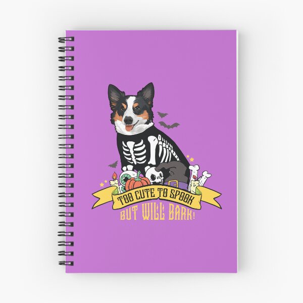 Item preview, Too Cute to Spook But Will Bark Adorable Halloween Dog designed and sold by chillaxcats.
