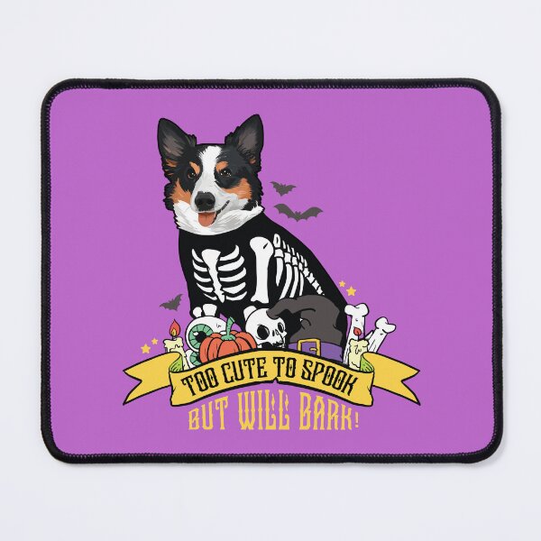 Item preview, Too Cute to Spook But Will Bark Adorable Halloween Dog designed and sold by chillaxcats.
