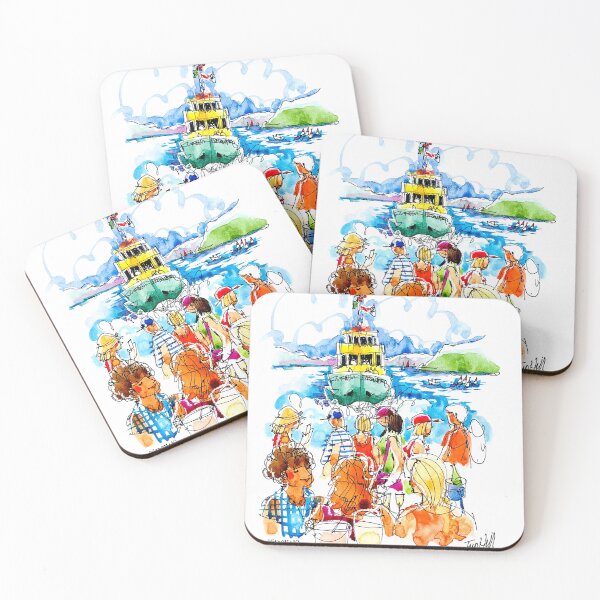 Item preview, Sydney. Manly Wharf.The ferry comes in. designed and sold by ErinHillStudio.