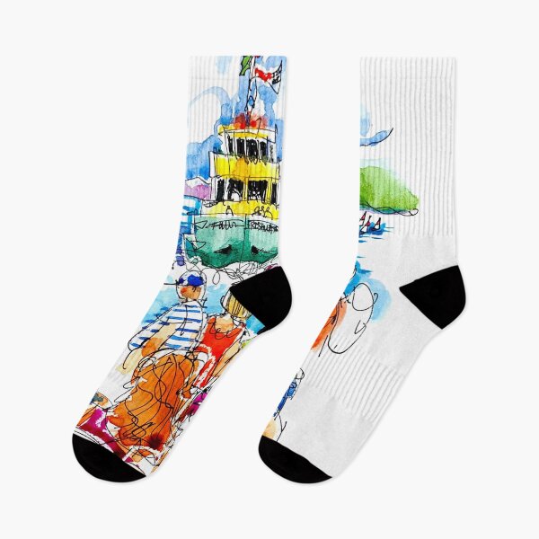 Item preview, Sydney. Manly Wharf.The ferry comes in. designed and sold by ErinHillStudio.