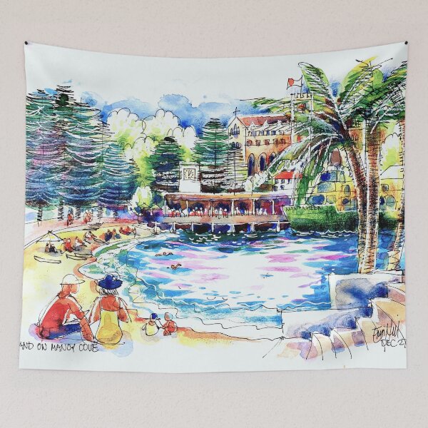 Item preview, Sydney. Manly Cove to the wharf designed and sold by ErinHillStudio.