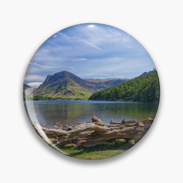 Item preview, A dead tree on the shore of Buttermere Lake in The Lake District of Cumbria England UK designed and sold by John Gilham - Landscape Photography.