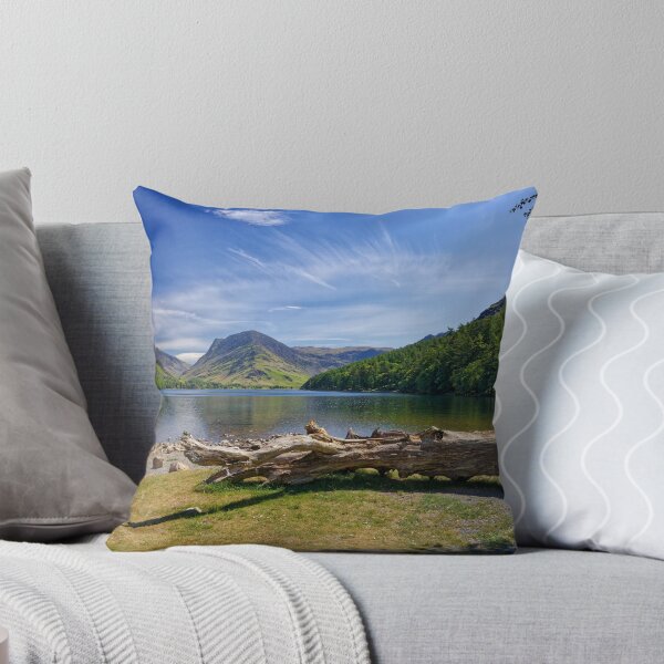 Item preview, A dead tree on the shore of Buttermere Lake in The Lake District of Cumbria England UK designed and sold by John Gilham - Landscape Photography.