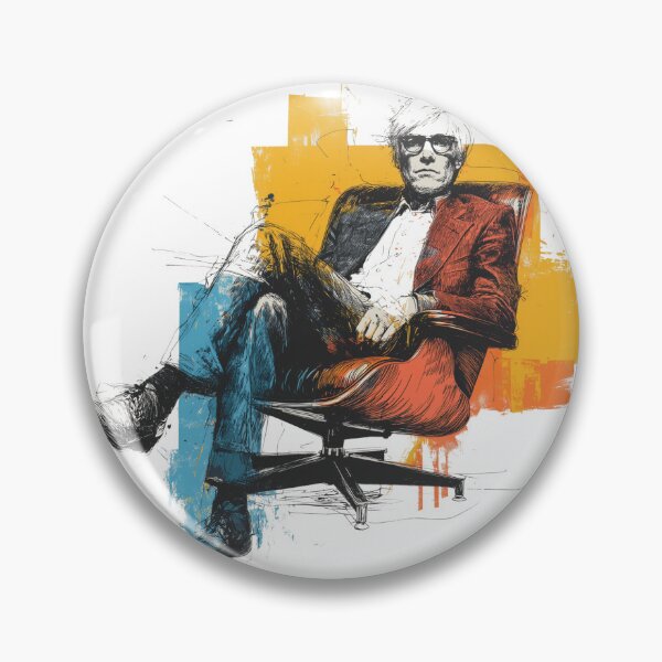 Item preview, Andy Warhol in a Eames Lounge chair designed and sold by Giantheed.