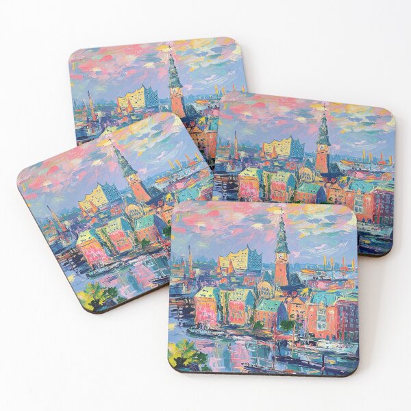 Item preview, Hamburg Elbphilharmonie – Oil painting cityscape designed and sold by ArtHouseNiklas.