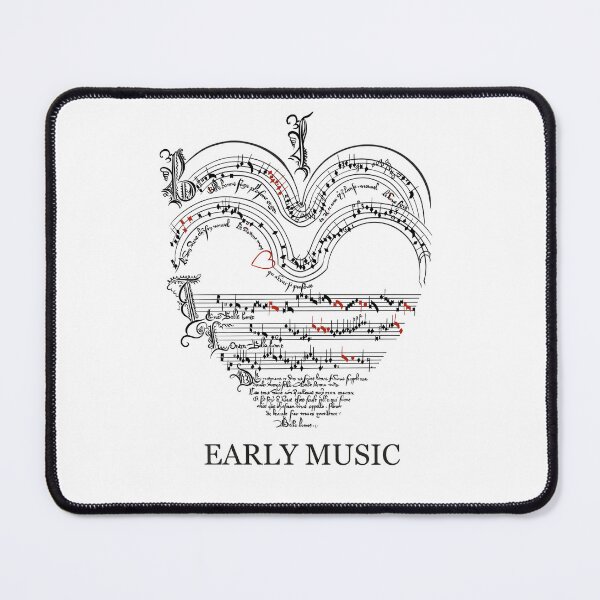 Item preview, I Love Early Music Manuscript Heart designed and sold by NattyDesigns.