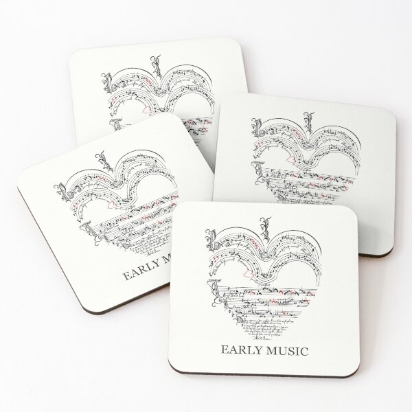 Item preview, I Love Early Music Manuscript Heart designed and sold by NattyDesigns.