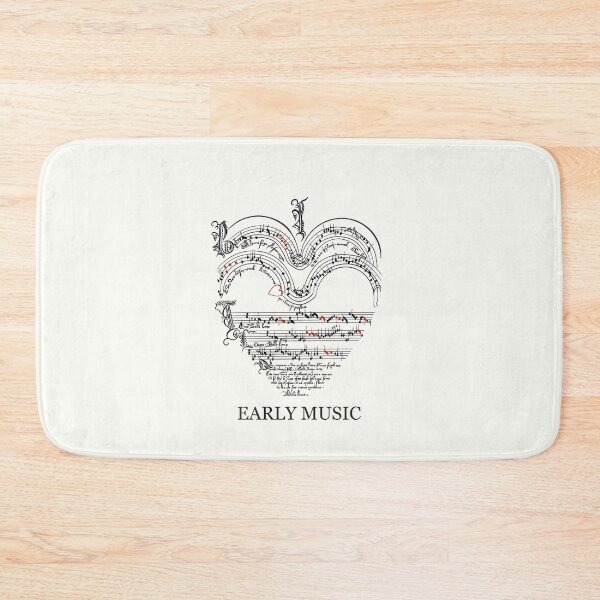 Item preview, I Love Early Music Manuscript Heart designed and sold by NattyDesigns.