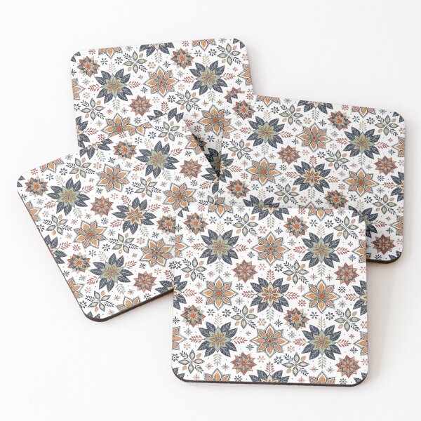 Item preview, Floral Rosettes with Nordic Motifs designed and sold by Shuga-Design.