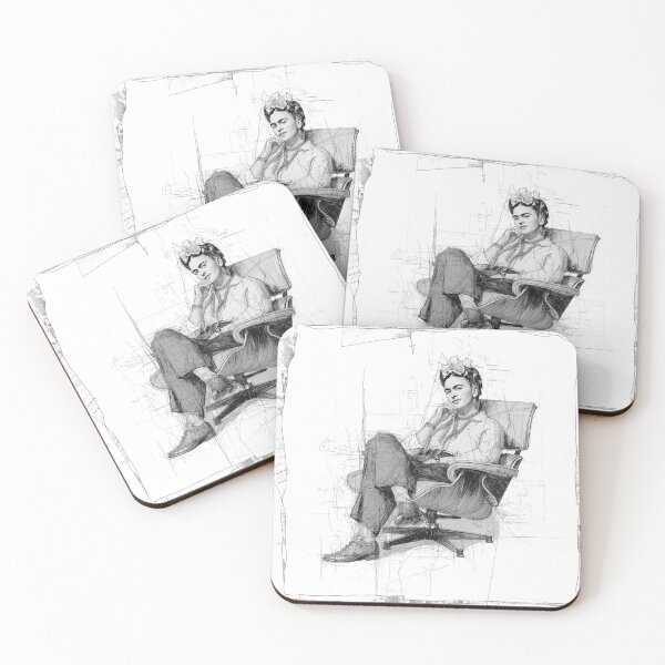 Item preview, Frida Kahlo in a Eames Lounge chair designed and sold by Giantheed.