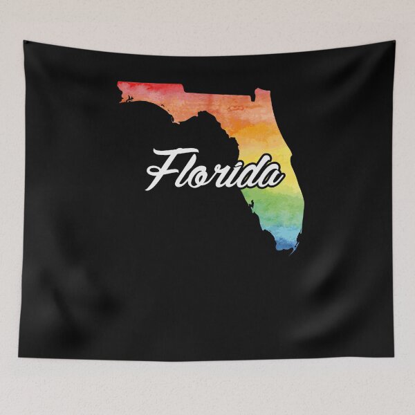 Artikelvorschau, Aquarell-Druck-Hemd Florida-Zuhause-T-Shirt entworfen und verkauft von shoppzee.