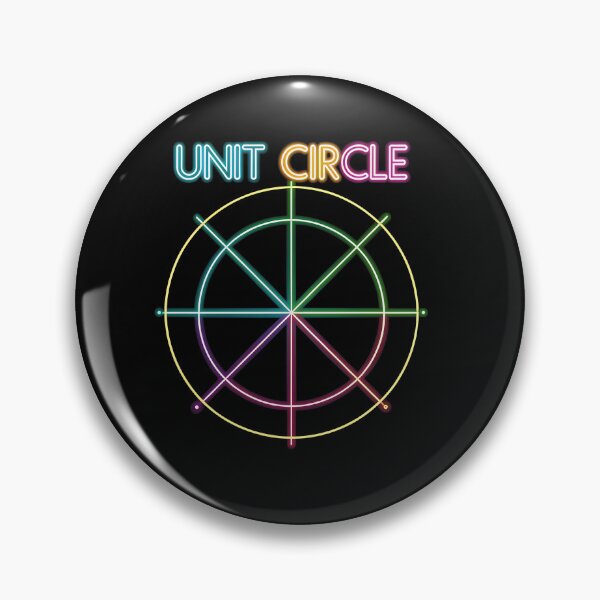 Item preview, First Quadrant Unit Circle – Neon Math Design for Trigonometry & Geometry Lovers designed and sold by VividOrganica.