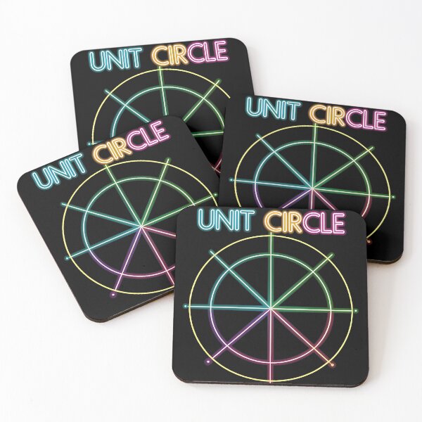 Item preview, First Quadrant Unit Circle – Neon Math Design for Trigonometry & Geometry Lovers designed and sold by VividOrganica.