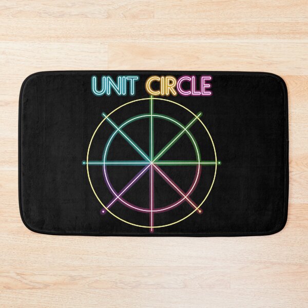 Item preview, First Quadrant Unit Circle – Neon Math Design for Trigonometry & Geometry Lovers designed and sold by VividOrganica.