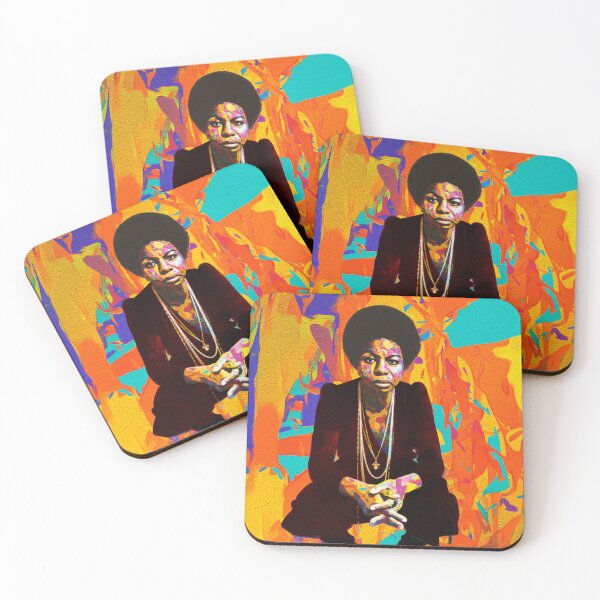 Item preview, Nina Simone pop art painting - Jazz music legend designed and sold by Youngkev-arts.