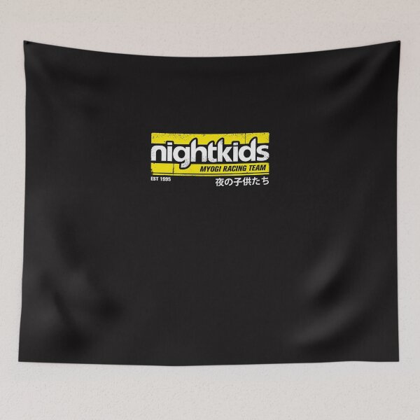Item preview, Initial D - Nightkids Tee (White) (1) designed and sold by lukaslon.