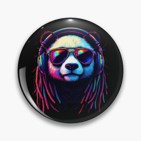 Item preview, Rasta Panda with Headphones – Reggae Vibes designed and sold by SajQ.
