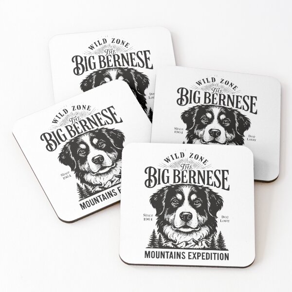 Item preview, Big Bernese - Mountain Expedition T-Shirt Design T-Shirt designed and sold by NANIDESIGNKreat.
