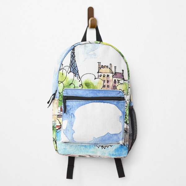 Item preview, Paris. Notre Dame and Eiffel Tower glimpse designed and sold by ErinHillStudio.