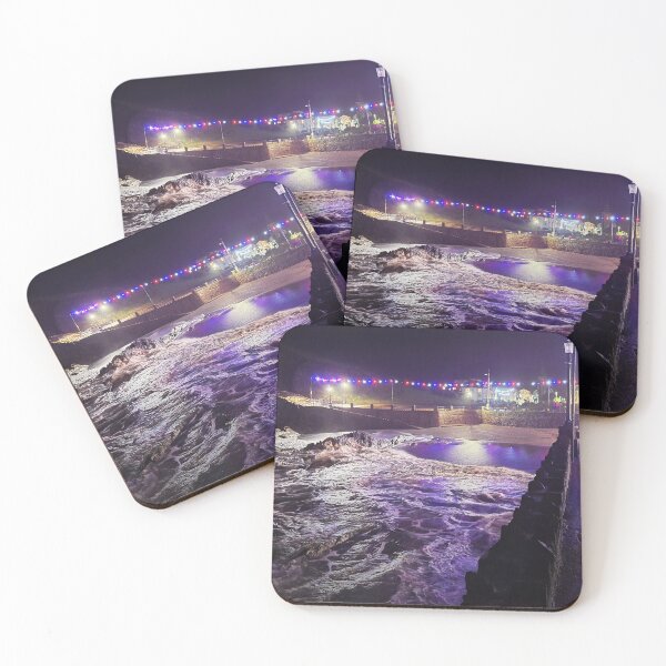 Item preview, Wildercombe beach at night - Ilfracombe, North Devon designed and sold by Love where you live.