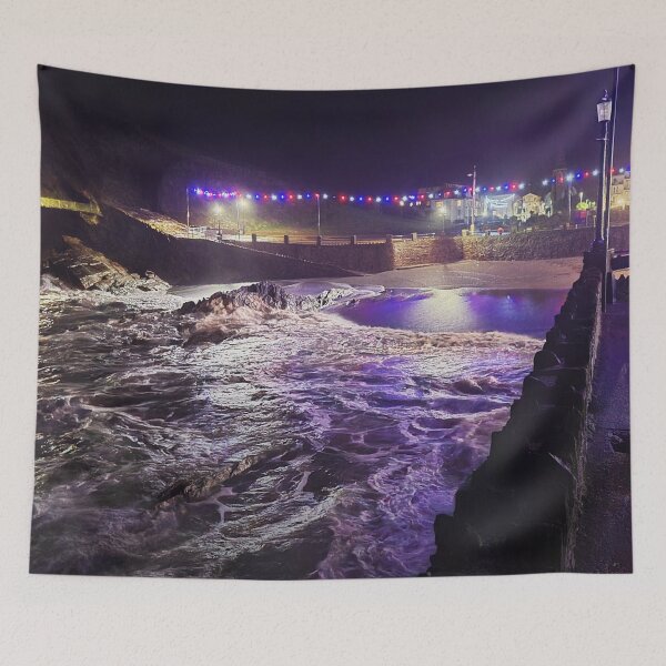 Artikelvorschau, Wildercombe Strand bei Nacht - Ilfracombe, Nord-Devon entworfen und verkauft von Love where you live.
