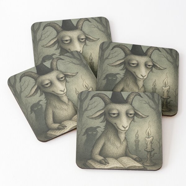 Item preview, Occult Goat and the Book of Shadows designed and sold by Itjung-Room.