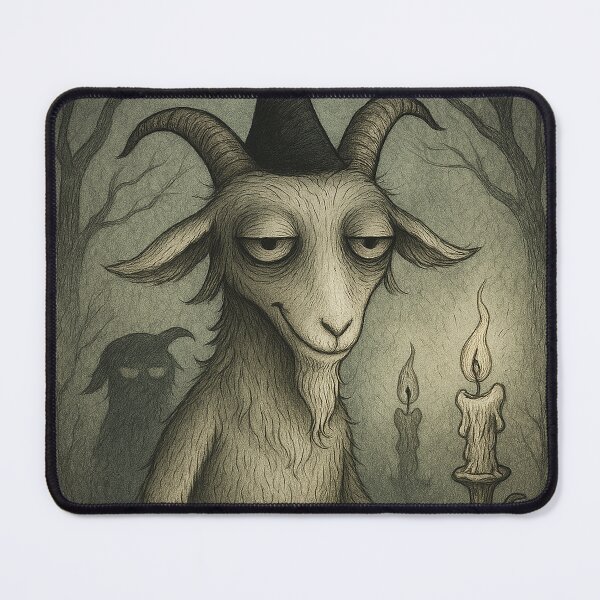 Item preview, Occult Goat and the Book of Shadows designed and sold by Itjung-Room.