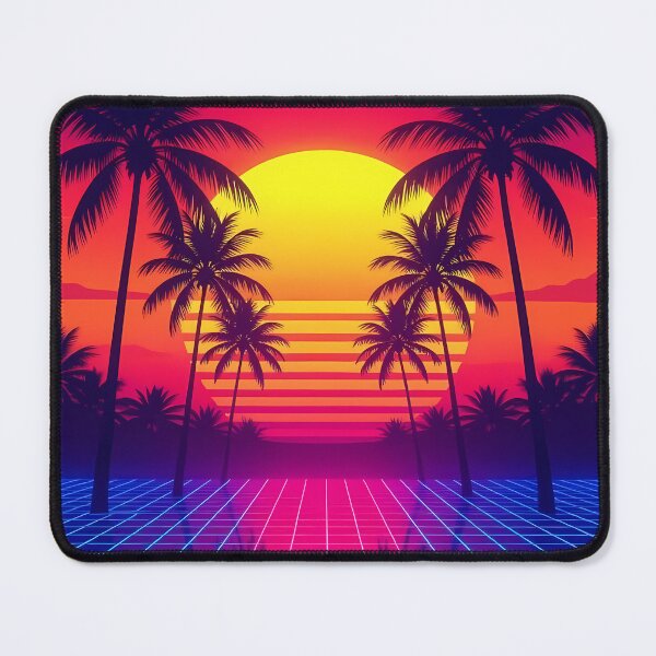 Item preview, Retro Sunset Trees Matrix Postcard (image size 6656x9984) designed and sold by Digital-Davinci.