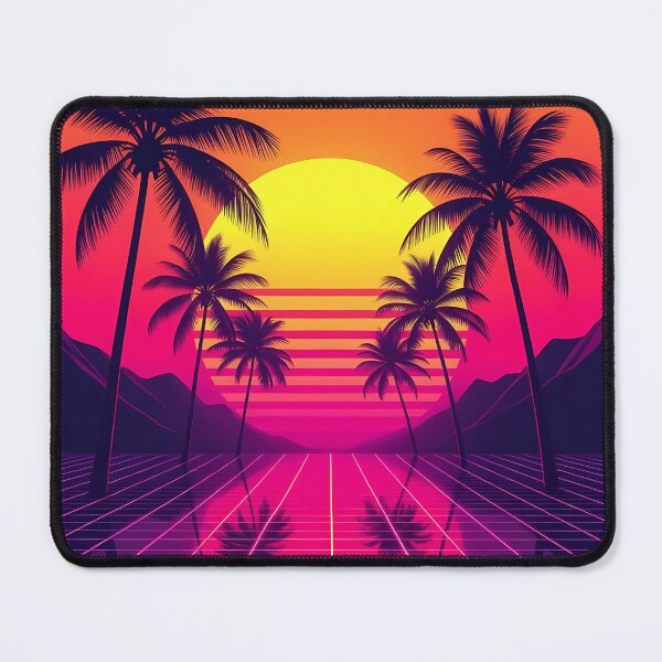 Item preview, Retro Sunset Trees Matrix Postcard (image size 6656x9984) designed and sold by Digital-Davinci.