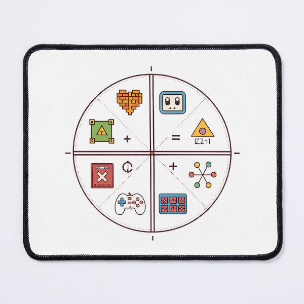 Item preview, Retro 8-Bit Unit Circle with Video Game Icons – Nerdy Math & Gaming Design designed and sold by VividOrganica.