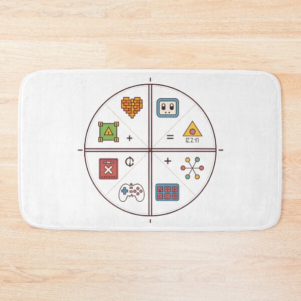 Item preview, Retro 8-Bit Unit Circle with Video Game Icons – Nerdy Math & Gaming Design designed and sold by VividOrganica.