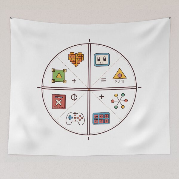 Item preview, Retro 8-Bit Unit Circle with Video Game Icons – Nerdy Math & Gaming Design designed and sold by VividOrganica.