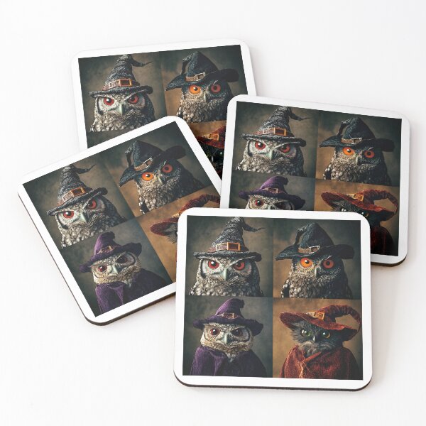 Item preview, Owl in a Wizard Costume – Halloween Photobooth designed and sold by RockFireMerch.