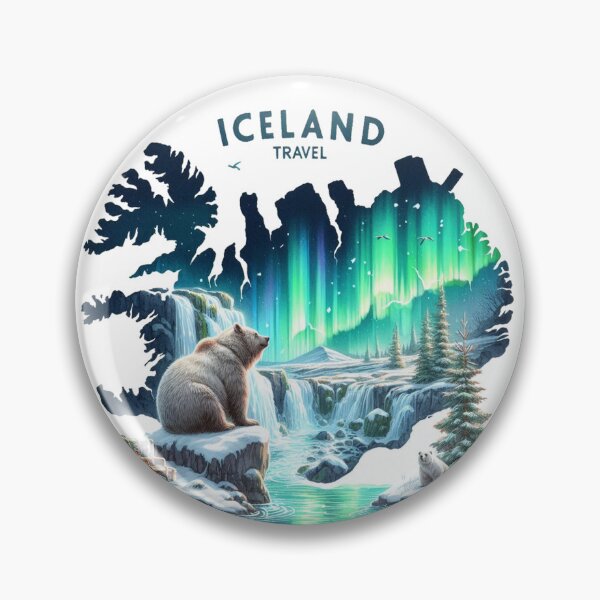 Artikelvorschau, Island Reise Aurora Borealis entworfen und verkauft von vectcd.