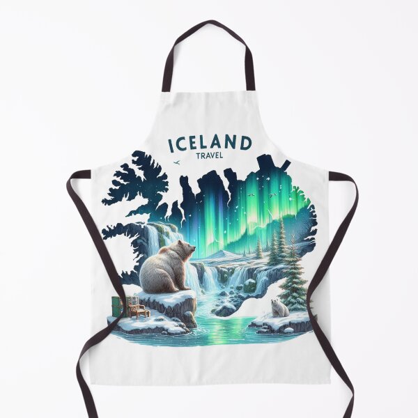 Item preview, Iceland Travel Aurora Borealis designed and sold by vectcd.