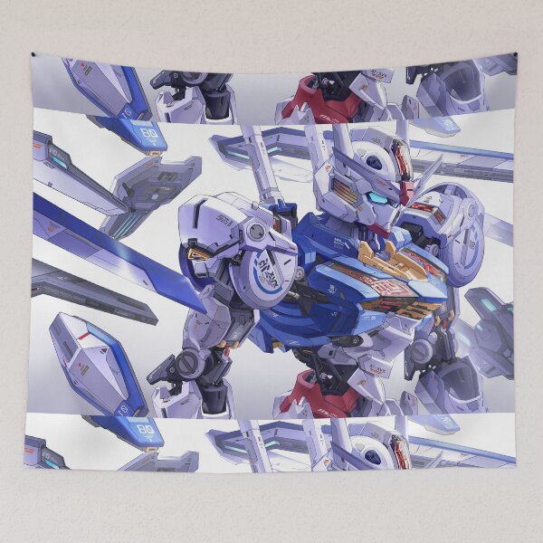 Item preview, Gundam Aerial - Mecha Warrior Sci-Fi Art designed and sold by Dyan4.