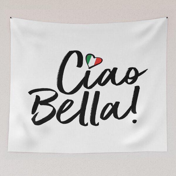 Artikelvorschau, Ciao Bella Italienische Flagge Herz entworfen und verkauft von Freshinkshop.