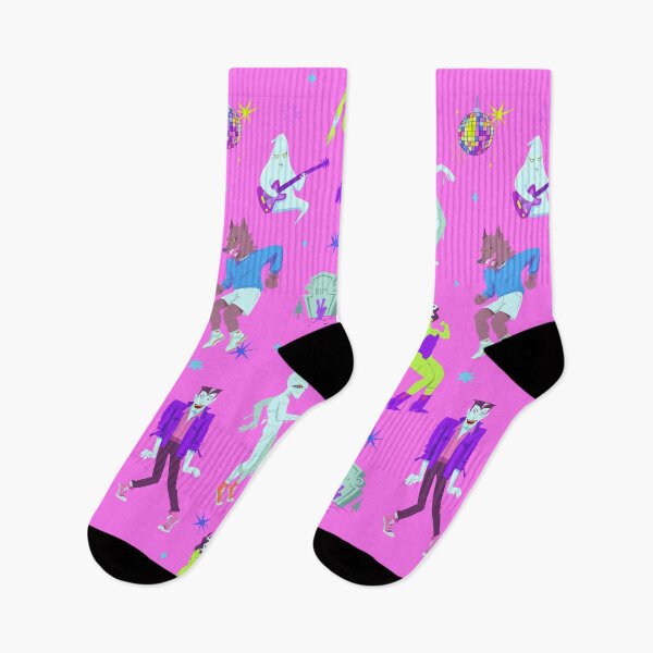 Item preview, Halloween Monsters Party Pink Pattern designed and sold by G4laxyAnny.