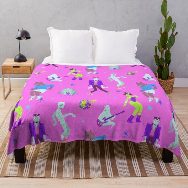 Item preview, Halloween Monsters Party Pink Pattern designed and sold by G4laxyAnny.