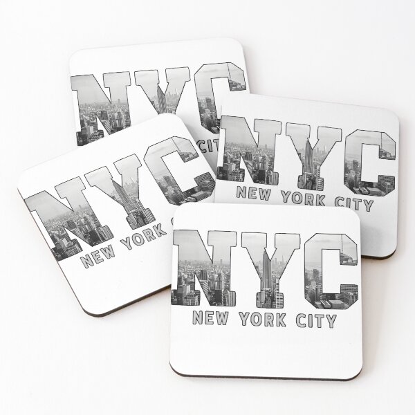Item preview, NYC New York City Skyline Typography – Black and White Urban Design designed and sold by 3liegy.